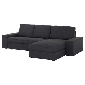 Housse ISUNDA Marron Pour Canapé IKEA KIVIK 2 Places Avec Chaise