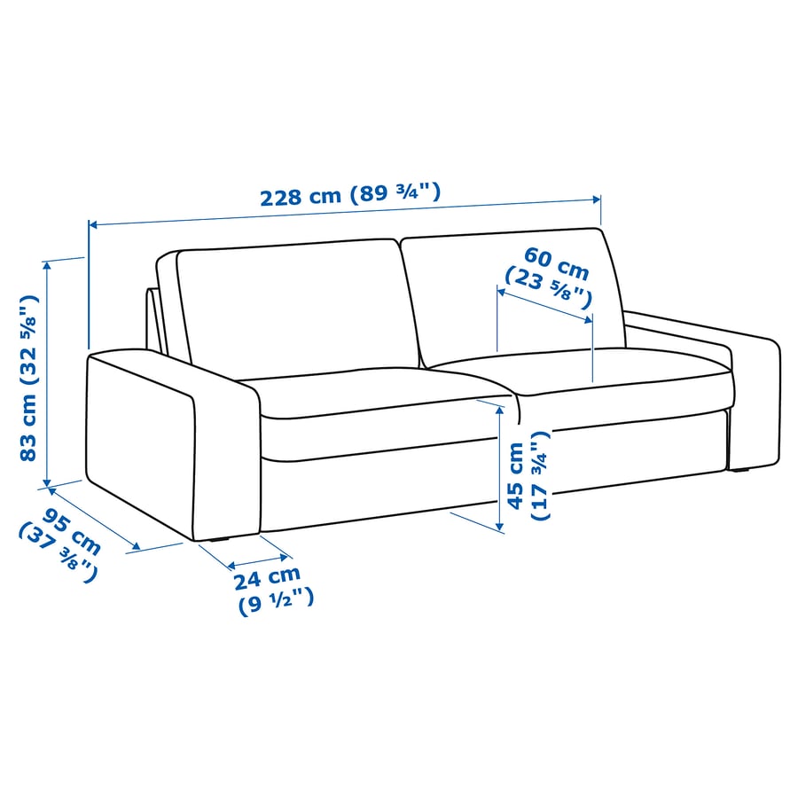 KIVIK Sofa, Tibbleby beige/gray IKEA CA