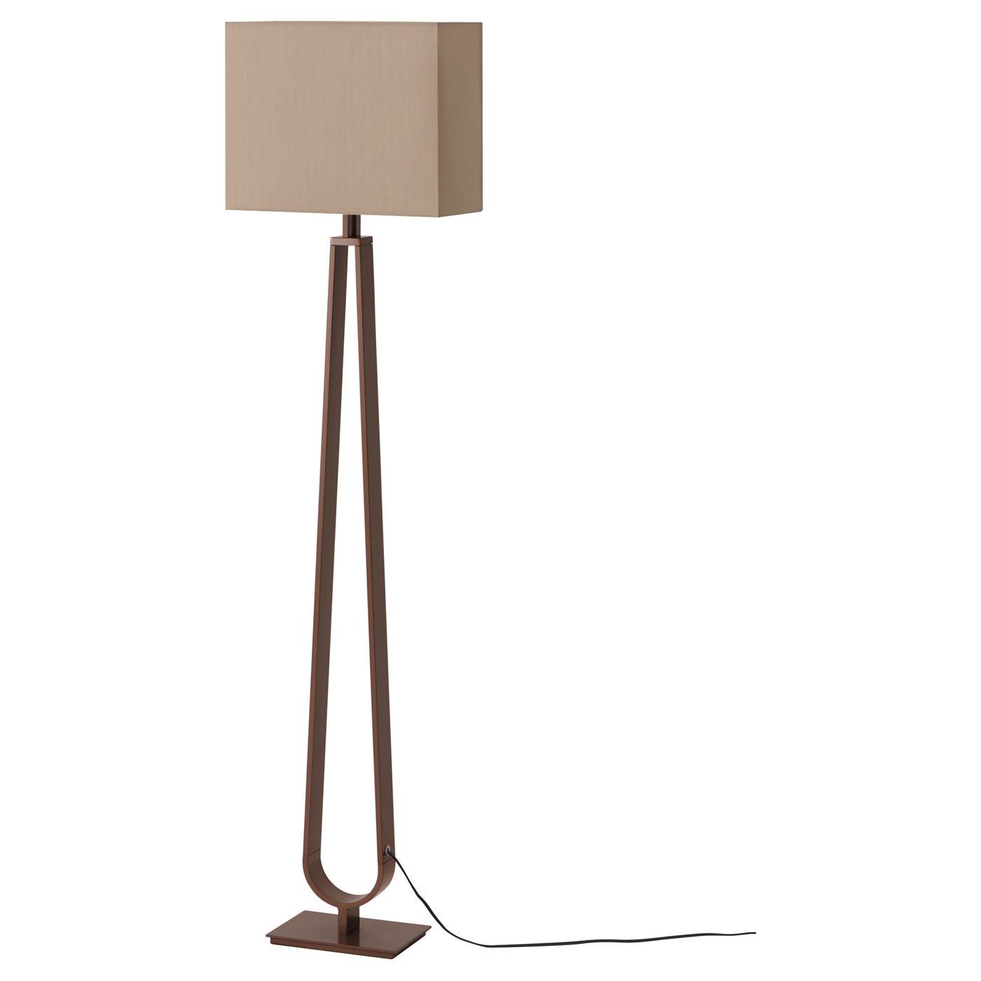 KLABB Floor lamp, light brown/bronze color IKEA