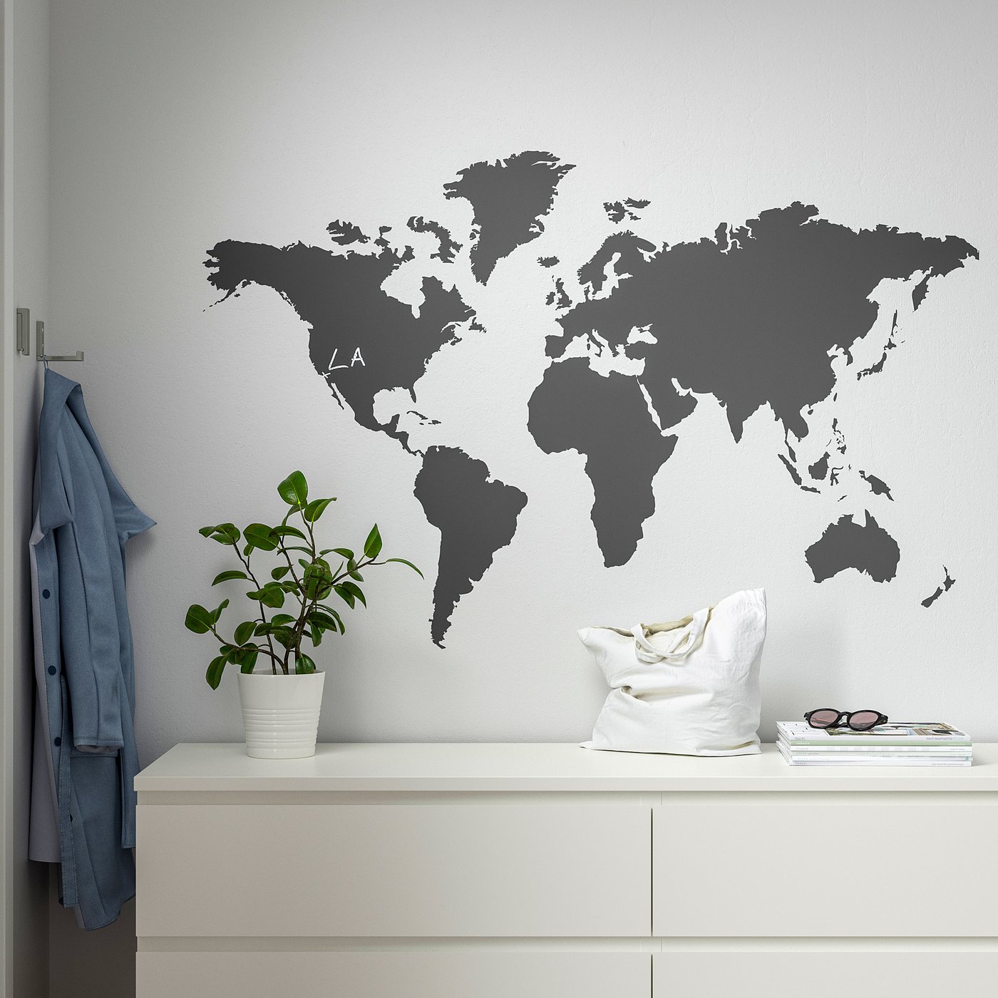 Klatta Decorative Stickers Chalkboard World Ikea