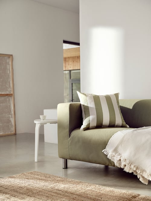 KLIPPAN loveseat, Vissle yellowgreen IKEA CA