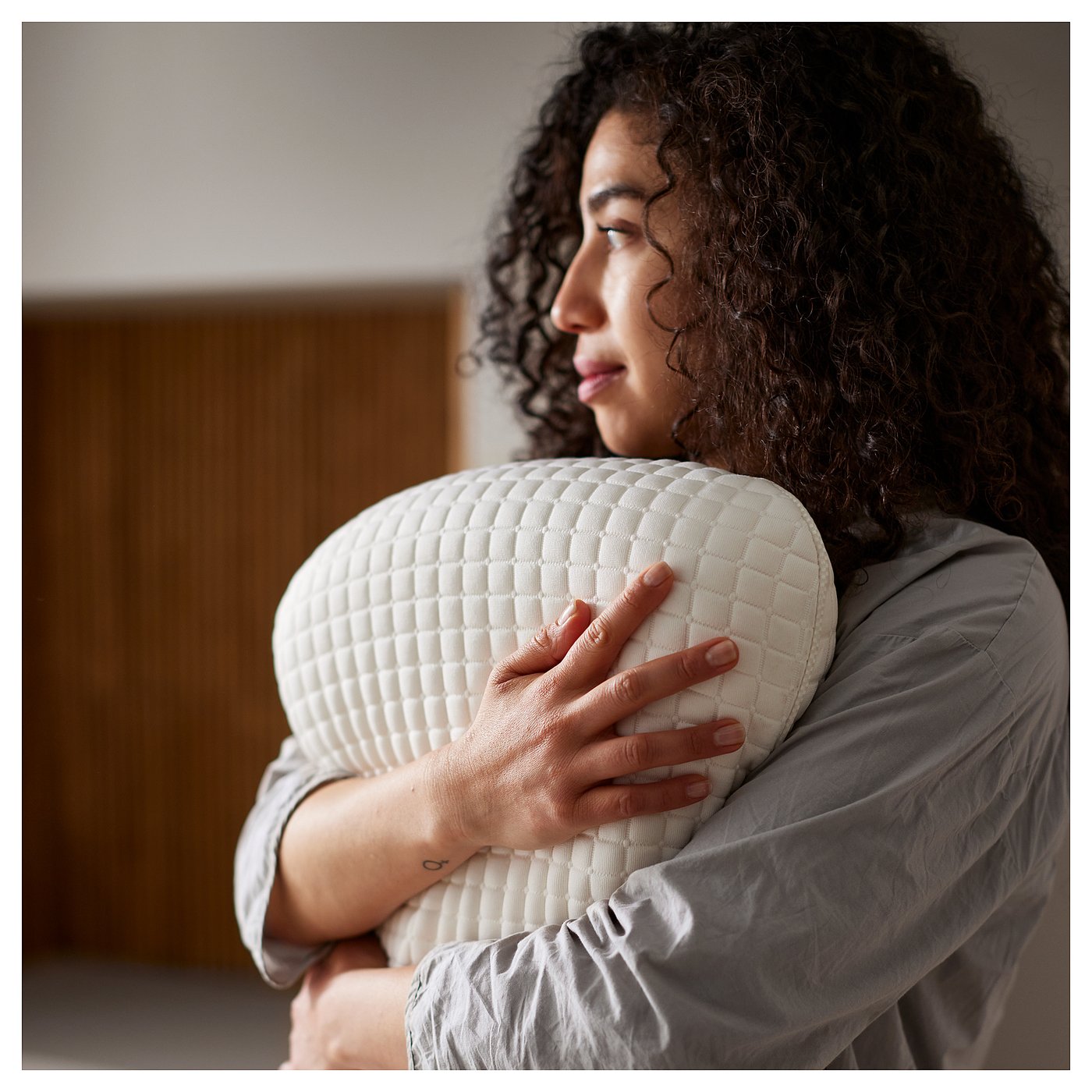 KLUBBSPORRE ergonomic pillow, side/back sleeper, Queen - IKEA CA