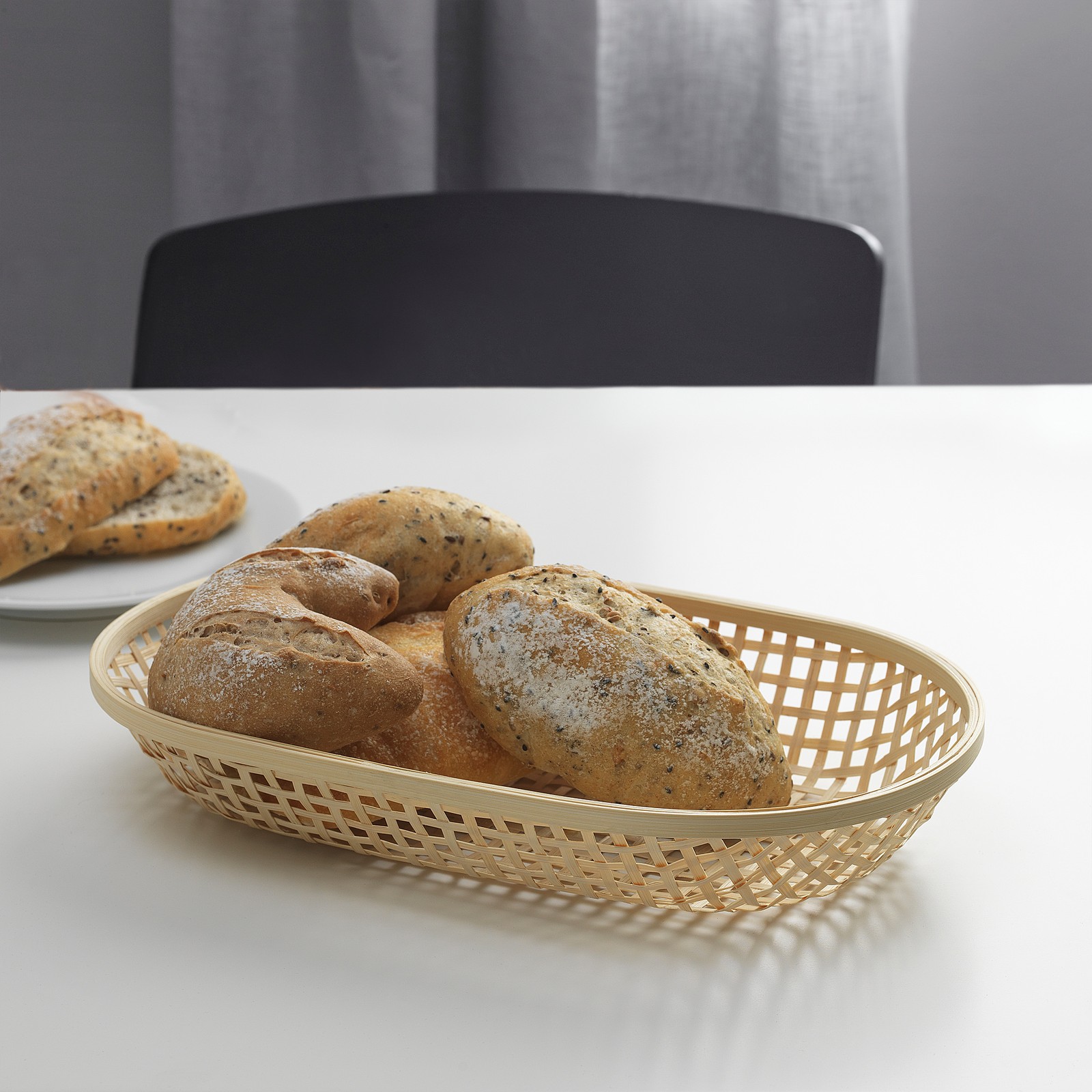KLYFTA Bread basket, bamboo, 14x9" (36x22 cm) IKEA