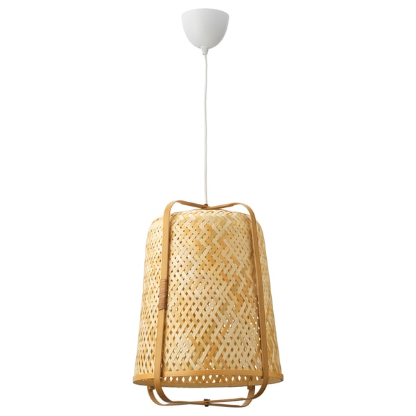 KNIXHULT Pendant lamp, bamboo/handmade, 16 "