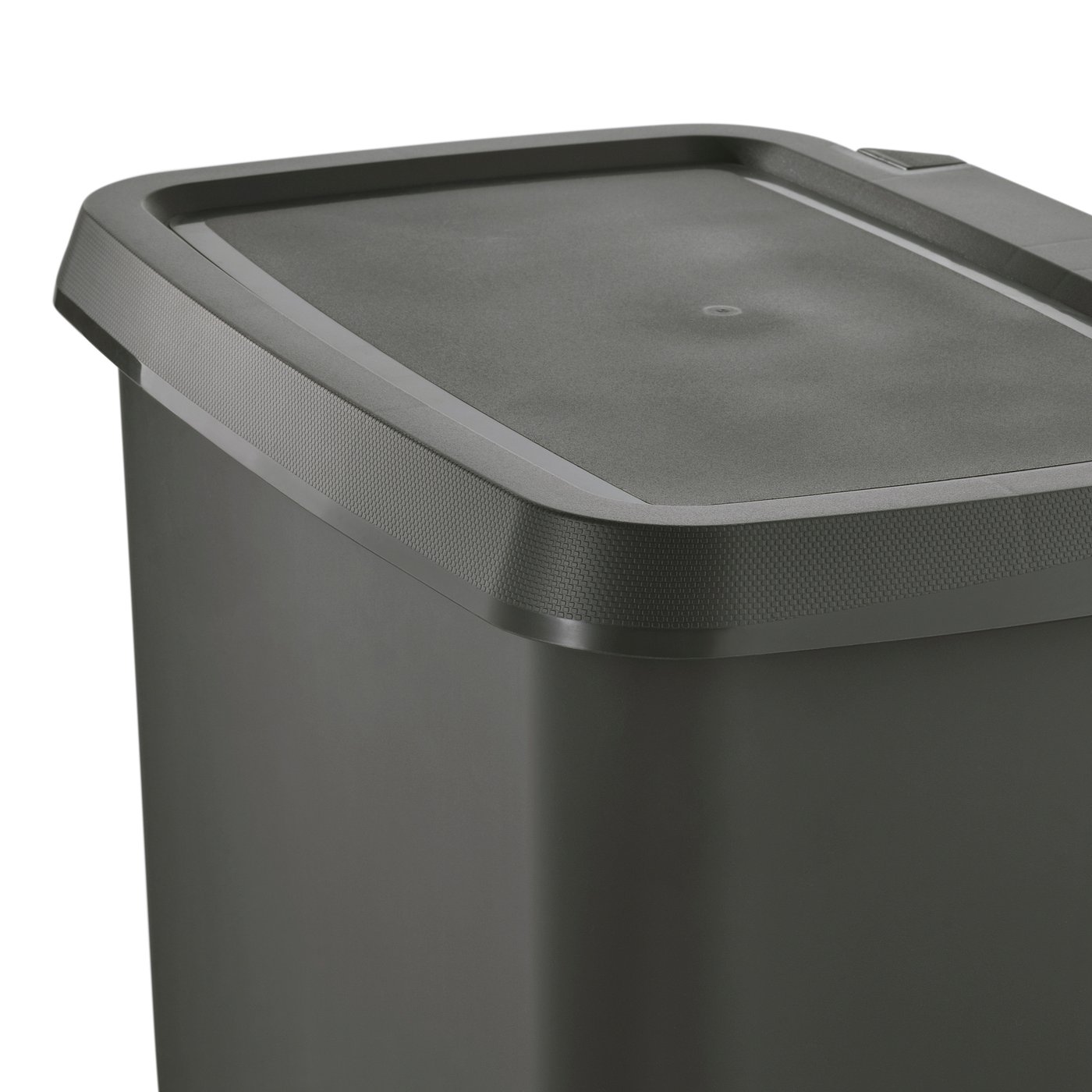 KNÖCKLA step trash can, dark gray, 50 l (13 gallon) - IKEA CA
