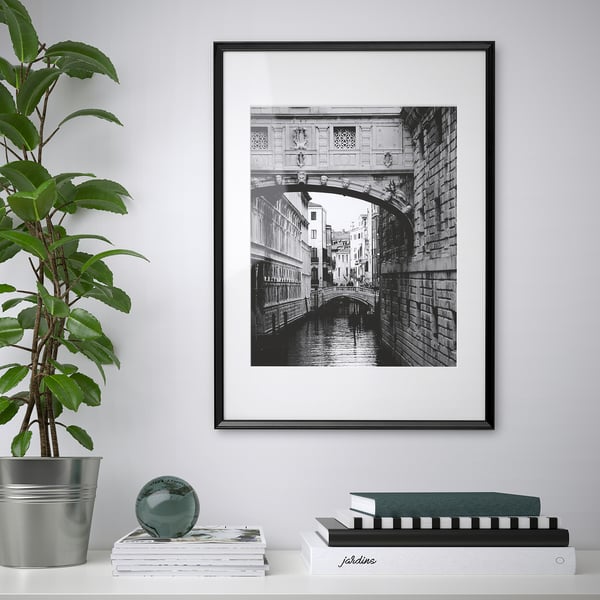 KNOPPÄNG Frame, black, 19 ¾x27 ½ "