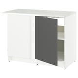 KNOXHULT Base corner cabinet, dark gray, 44x24x36 "