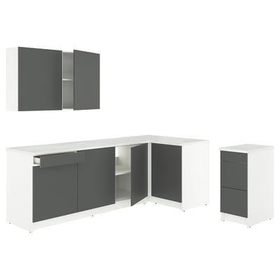 KNOXHULT Corner kitchen, dark gray