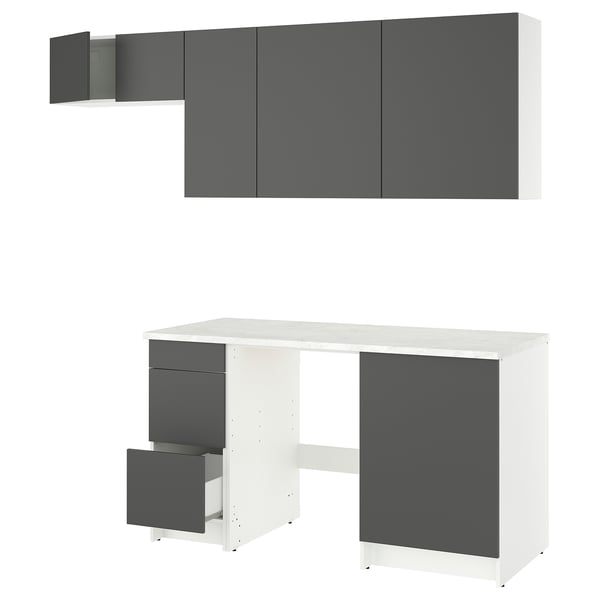 KNOXHULT Kitchen, dark gray, 93x24x88 "