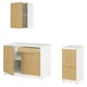 Option: KNOXHULT Kitchen, oak effect, 93x24x88 "