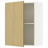 KNOXHULT Wall cabinet with door, oak effect, 24x12x30 "