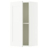 KNOXHULT Wall cabinet with door, white frame, 15x12x30 "