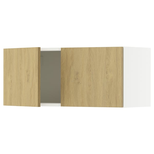 KNOXHULT Wall cabinet with doors, oak effect, 30x12x12 1/2 "