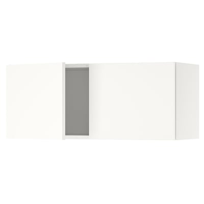 KNOXHULT Wall cabinet with doors, white, 30x12x12 1/2 "