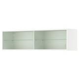 KNOXHULT Wall cabinet with sliding doors, white, 48x11 3/8x12 1/2 "