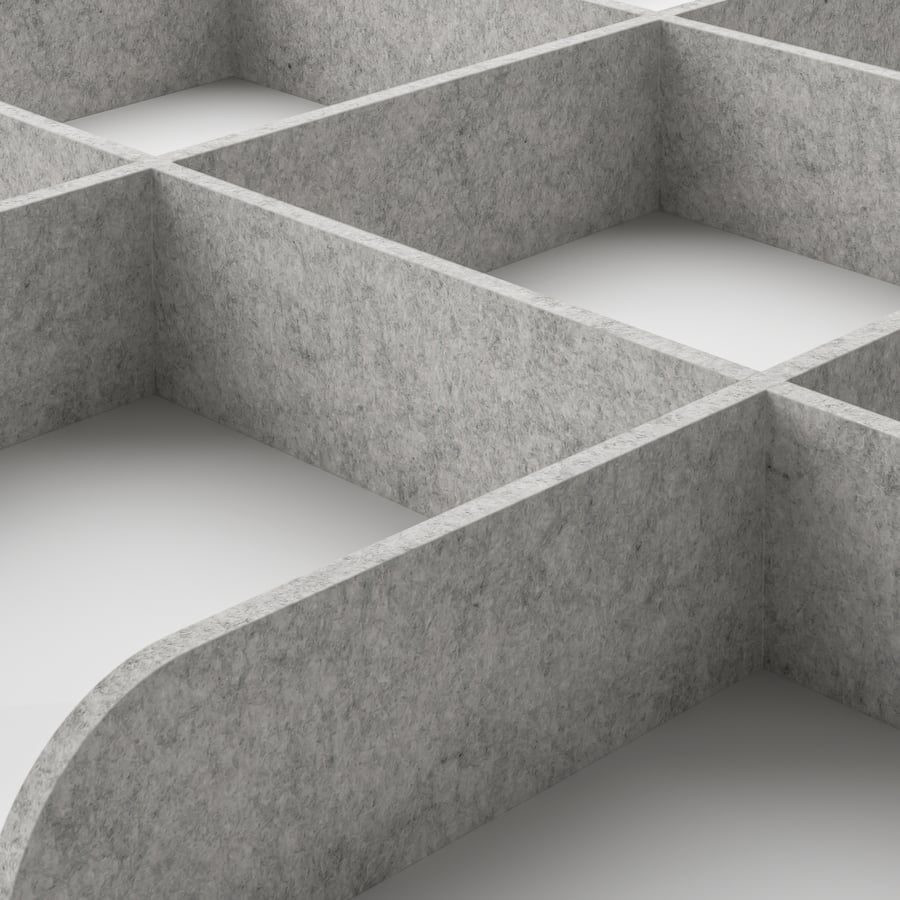 KOMPLEMENT divider for pullout tray, light gray, 75x58 cm (291/2x227/8