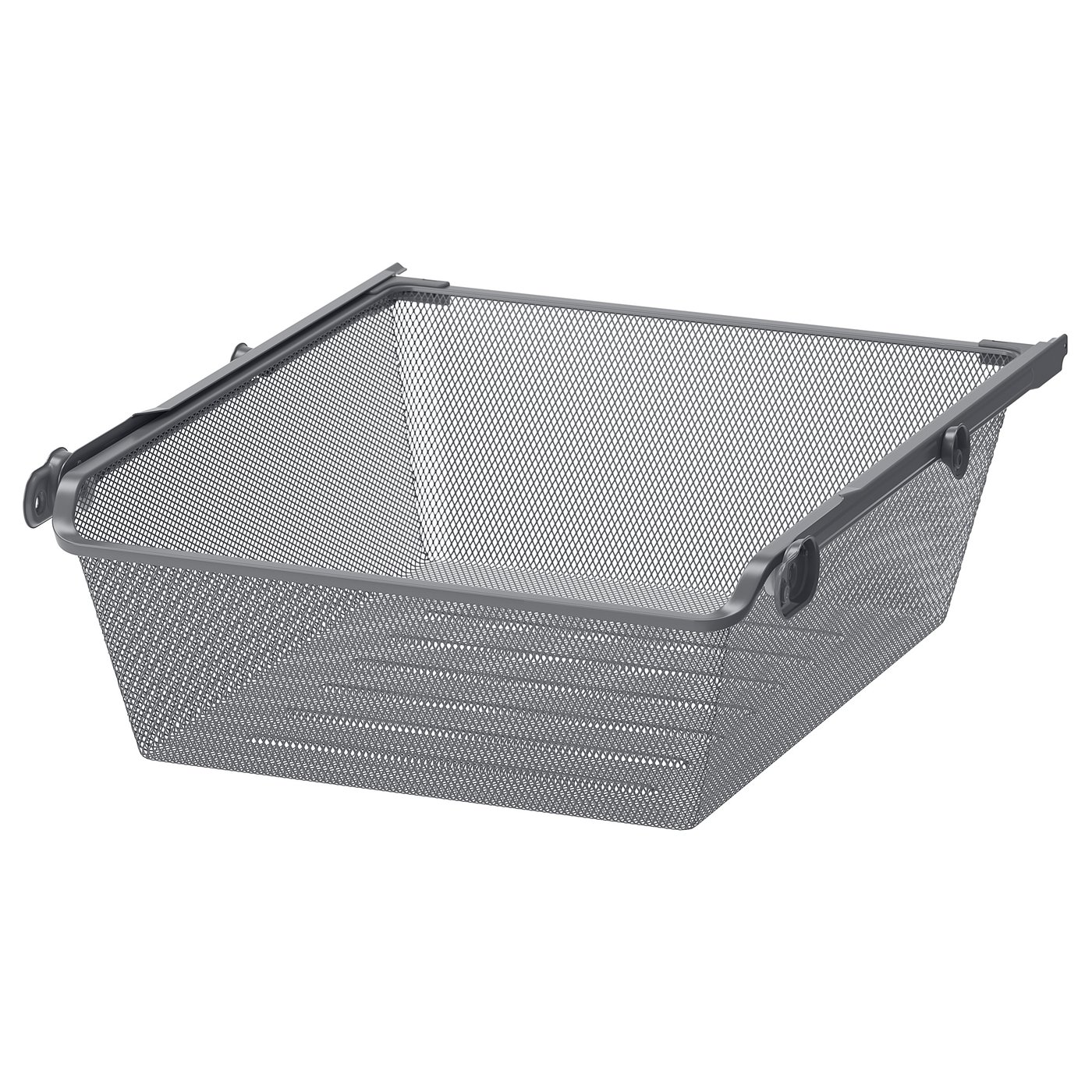 KOMPLEMENT Mesh basket with pullout rail dark gray IKEA
