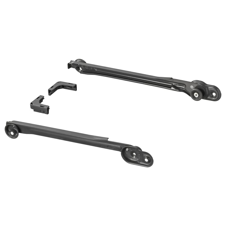 KOMPLEMENT pullout rail for baskets, dark gray, 35 cm (133/4") IKEA CA