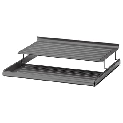 KOMPLEMENT Pull-out shoe shelf, dark gray, 29 1/2x22 7/8 "