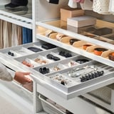 KOMPLEMENT Pull-out tray with insert, white, 39 3/8x22 7/8 "