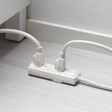 KOPPLA 3 outlet power strip, grounded/white, 19 ¾ "