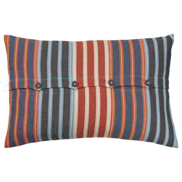 KORALLBUSKE Cushion cover, dark blue/red, 16x23 "