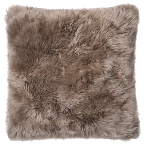 KRÅKKRASSING Cushion cover, light brown, 20x20 "