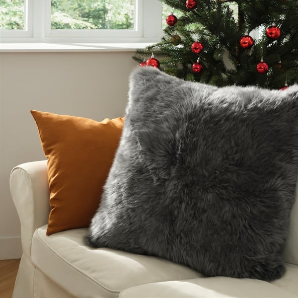 KRÅKKRASSING Cushion cover, light gray, 26x26 "