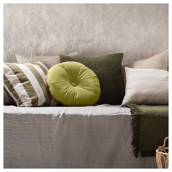 KRANSBORRE Cushion, light green, 16 "