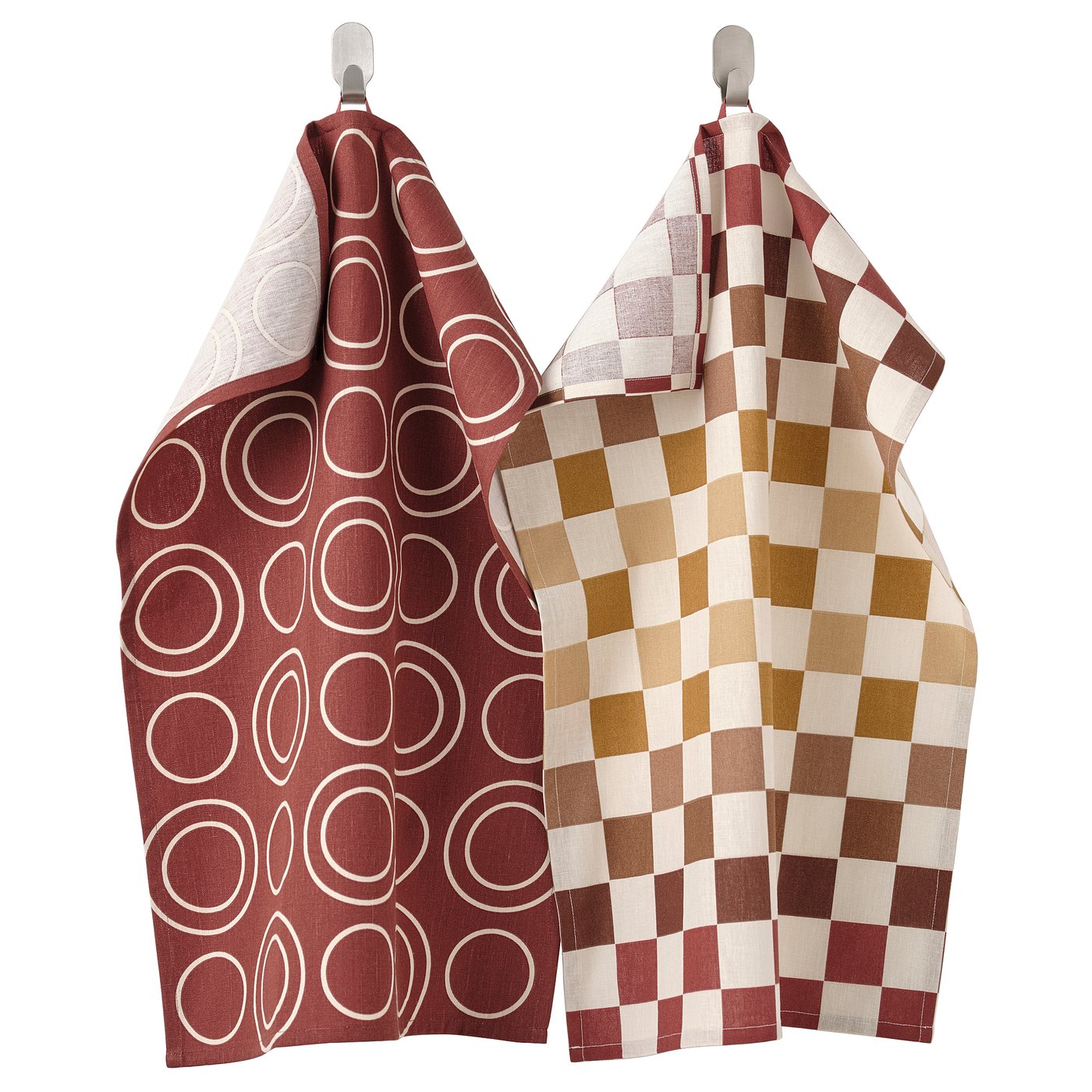 KRÖSAMOS Teatowel, mixed colors/mixed patterns, 50x70 cm (20x28