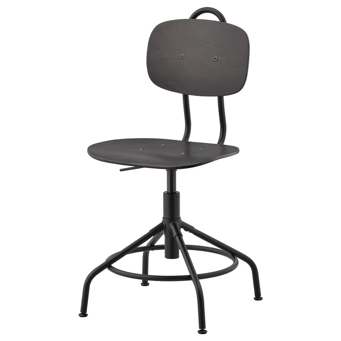 KULLABERG swivel chair, black IKEA CA