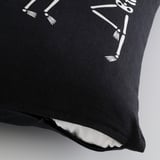 KUSTFYR Cushion cover, white/black ghost, 20x20 "