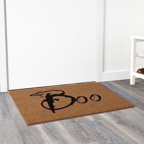 KUSTFYR door mat, black, 60x90 cm (2'0"x2'11") IKEA CA