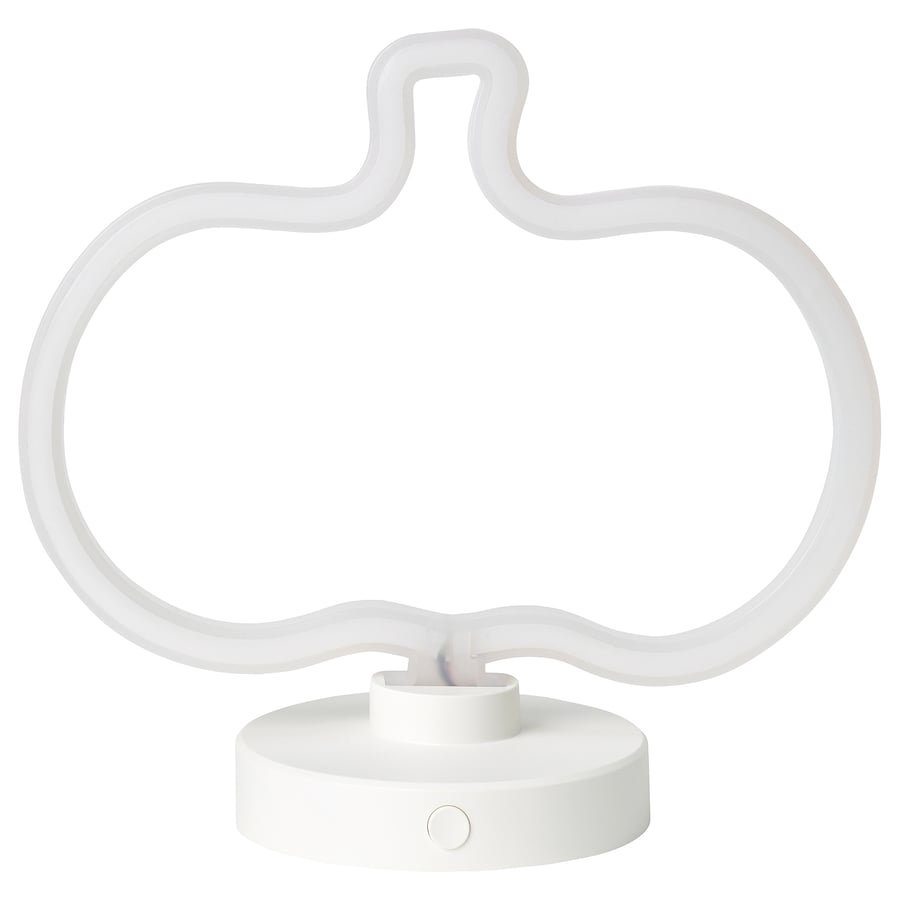 KUSTFYR LED table lamp, battery operated pumpkin IKEA CA
