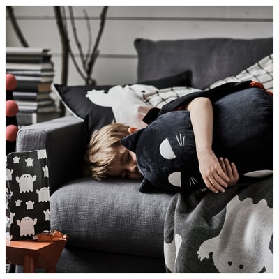 KUSTFYR Soft toy, cat black, 17 ¼ "