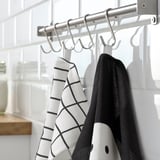 KUSTFYR Tea-towel, ghost/spider white/black, 18x24 "