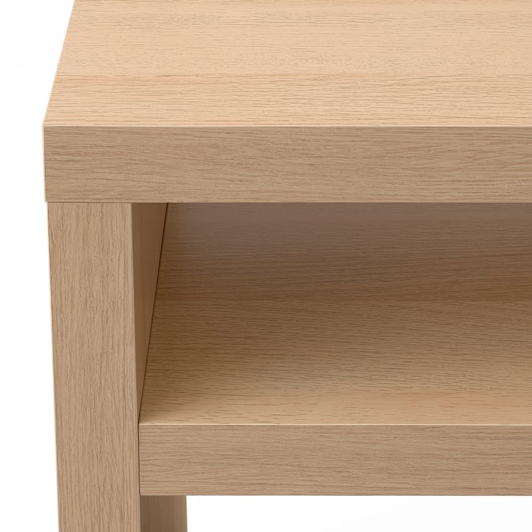 LACK console table, white stained oak, 140x39 cm (551/8x153/8") IKEA CA