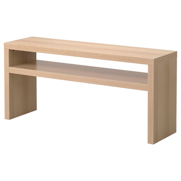 LACK console table, white stained oak, 140x39 cm (551/8x153/8