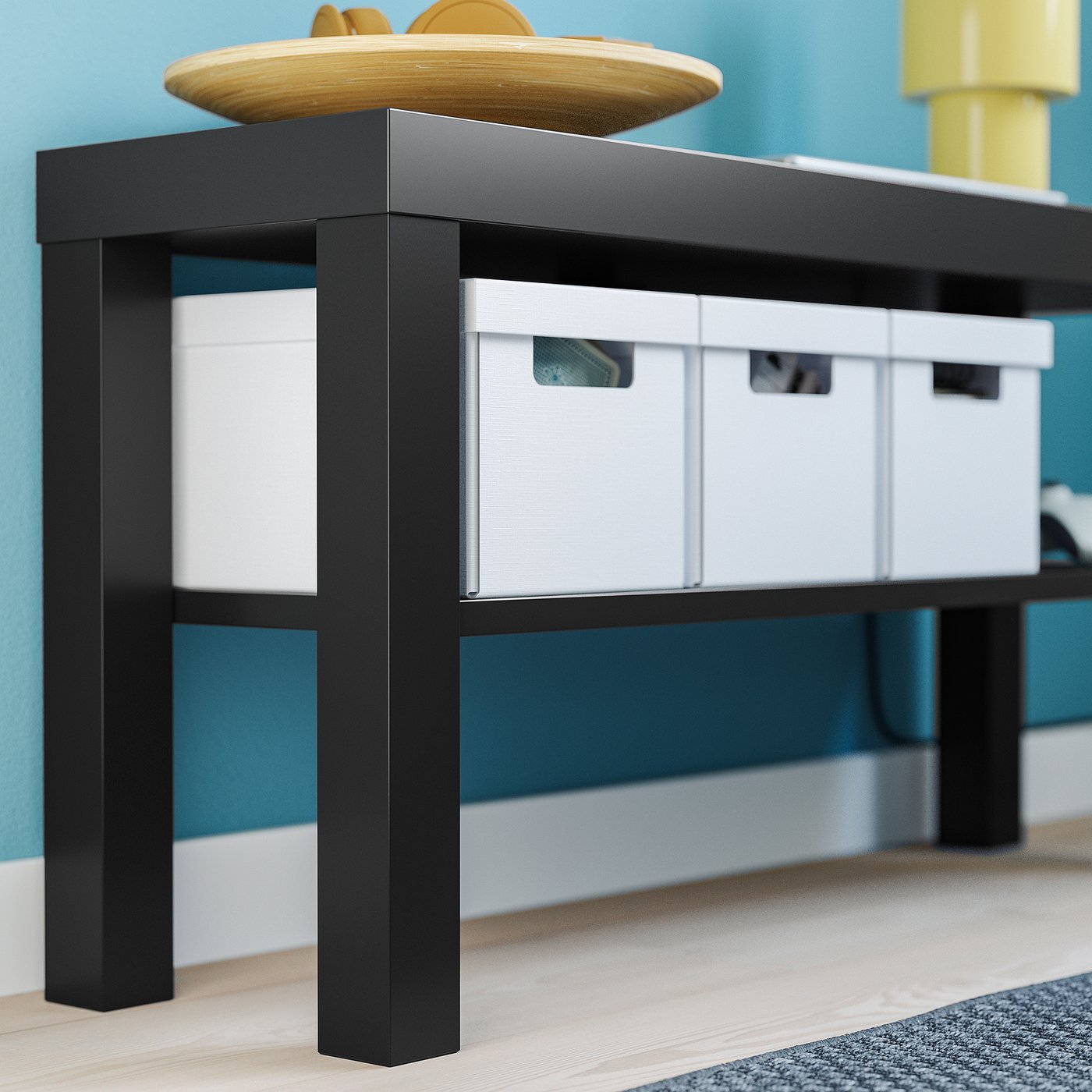 LACK TV bench, black, 90x26x45 cm (353/8x101/4x173/4