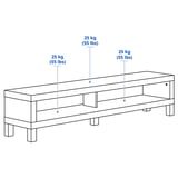 LACK TV bench, white, 63x13 3/4x14 1/8 "
