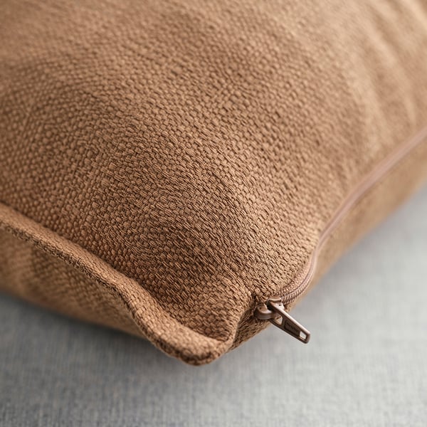 LAGERPOPPEL Cushion cover, light brown, 16x23 "