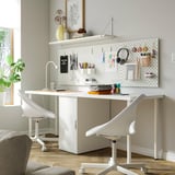 LAGKAPTEN / ALEX Desk, white, 78 3/4x23 5/8 "