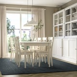LANDBANA Rug, flatwoven, dark blue, 7 ' 10 "x9 ' 10 "