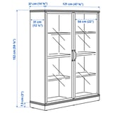 LANESUND TV storage combination, gray-brown, 111x18 1/2x59 7/8 "