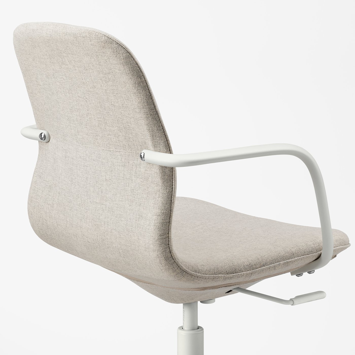 IKEA   イス LÅNGFJÄLL conference chair with armrests, Gunnared beige/white