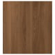 LAPPVIKEN Door, brown/walnut effect, 23 5/8x25 1/4 "