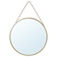 LASSBYN Mirror, gold-colour, 9 7/8 "