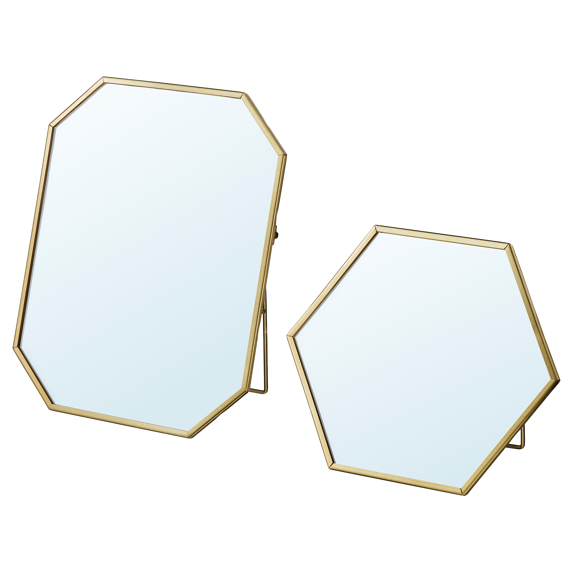LASSBYN Mirror, set of 2, goldcolour IKEA