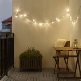 LEDLJUS LED string light with 24 lights, outdoor black