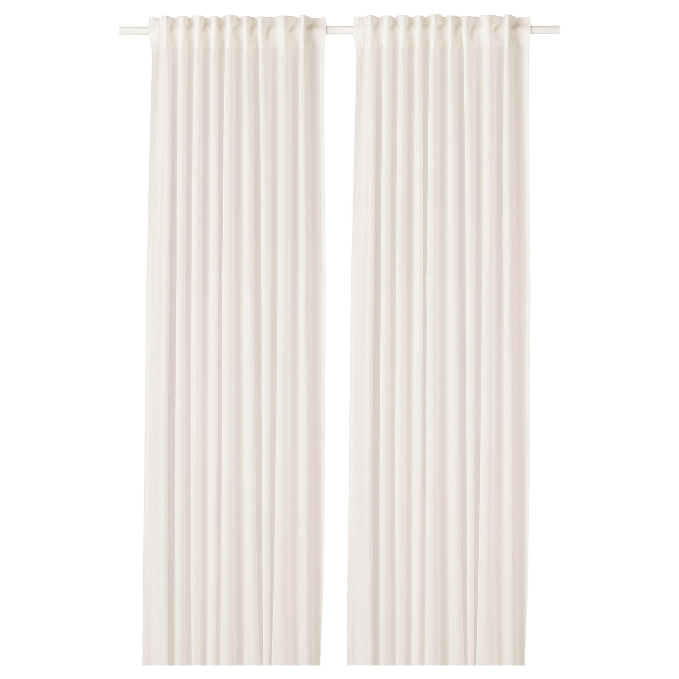 Lejongap Curtains 1 Pair White Ikea